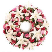 Lily &amp; Rose Wreath